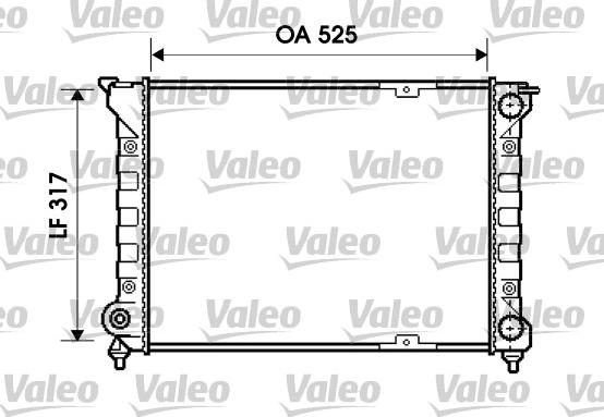 Valeo 734853 - Radiators, Motora dzesēšanas sistēma autodraugiem.lv