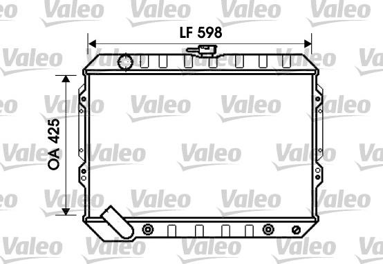 Valeo 734809 - Radiators, Motora dzesēšanas sistēma autodraugiem.lv