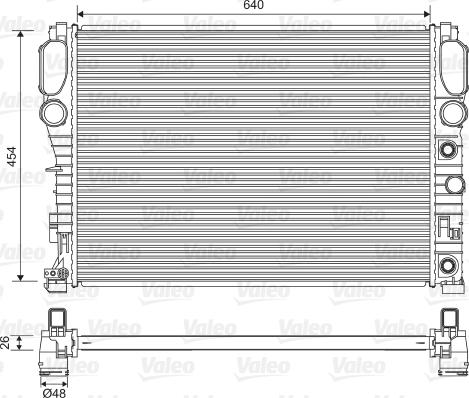 Valeo 734805 - Radiators, Motora dzesēšanas sistēma autodraugiem.lv