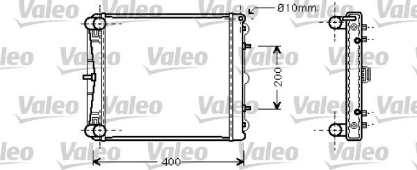 Valeo 734827 - Radiators, Motora dzesēšanas sistēma autodraugiem.lv