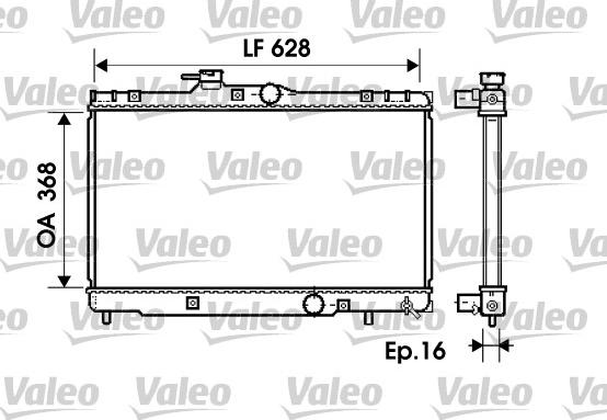 Valeo 734390 - Radiators, Motora dzesēšanas sistēma autodraugiem.lv