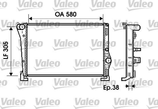 Valeo 734364 - Radiators, Motora dzesēšanas sistēma autodraugiem.lv