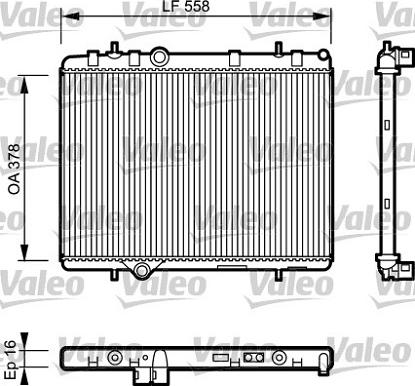 Valeo 734366 - Radiators, Motora dzesēšanas sistēma autodraugiem.lv