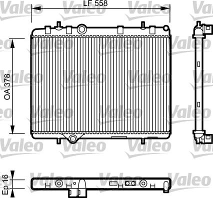 Valeo 734366 - Radiators, Motora dzesēšanas sistēma autodraugiem.lv