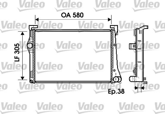 Valeo 734361 - Radiators, Motora dzesēšanas sistēma autodraugiem.lv