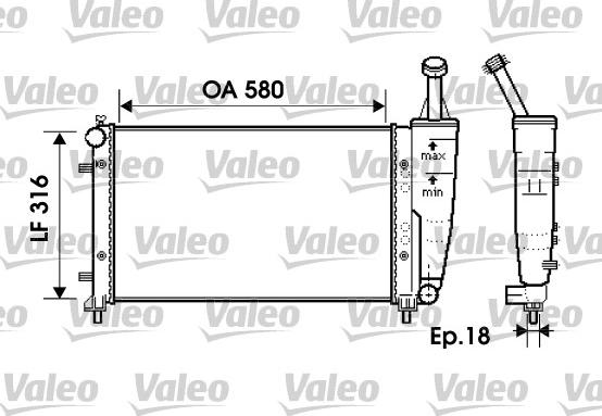 Valeo 734363 - Radiators, Motora dzesēšanas sistēma autodraugiem.lv