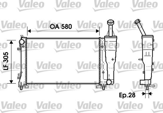 Valeo 734362 - Radiators, Motora dzesēšanas sistēma autodraugiem.lv