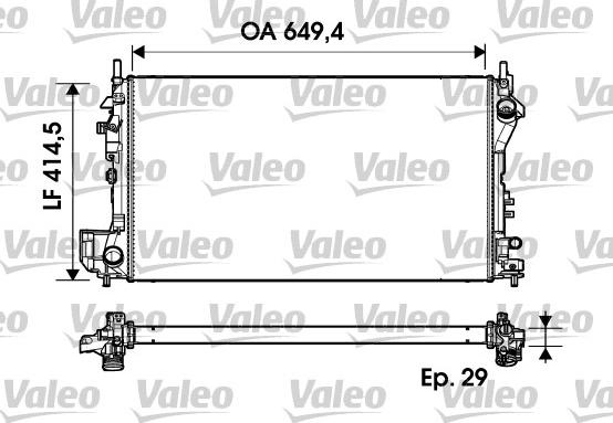 Valeo 734302 - Radiators, Motora dzesēšanas sistēma autodraugiem.lv