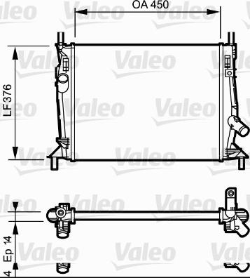 Valeo 734319 - Radiators, Motora dzesēšanas sistēma autodraugiem.lv
