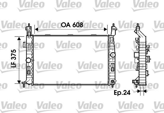 Valeo 734384 - Radiators, Motora dzesēšanas sistēma autodraugiem.lv