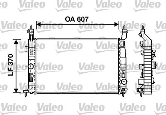 Valeo 734385 - Radiators, Motora dzesēšanas sistēma autodraugiem.lv