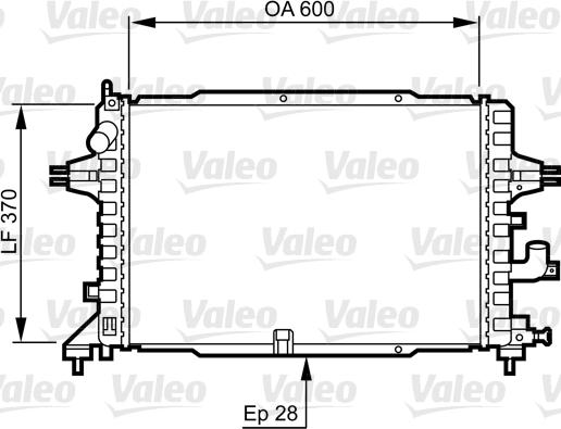 Valeo 734380 - Radiators, Motora dzesēšanas sistēma autodraugiem.lv
