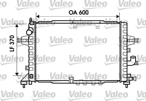 Valeo 734383 - Radiators, Motora dzesēšanas sistēma autodraugiem.lv