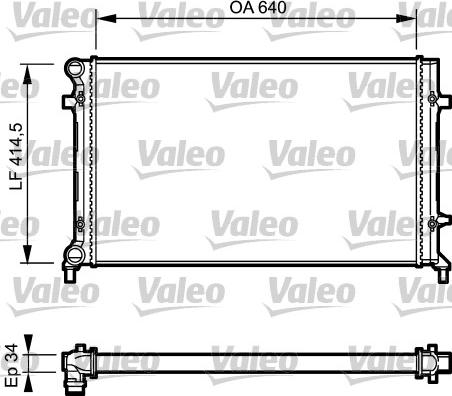 Valeo 734335 - Radiators, Motora dzesēšanas sistēma autodraugiem.lv