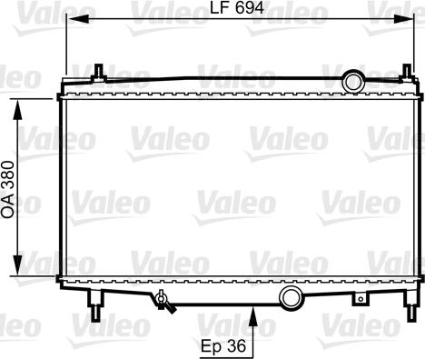 Valeo 734336 - Radiators, Motora dzesēšanas sistēma autodraugiem.lv