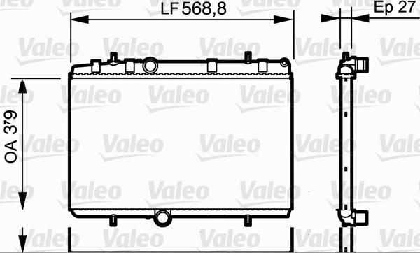 Valeo 734338 - Radiators, Motora dzesēšanas sistēma autodraugiem.lv