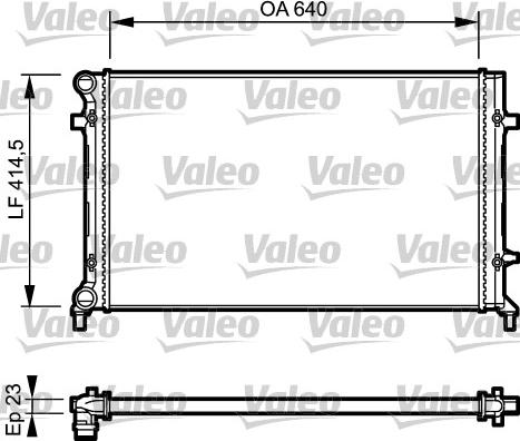 Valeo 734332 - Radiators, Motora dzesēšanas sistēma autodraugiem.lv