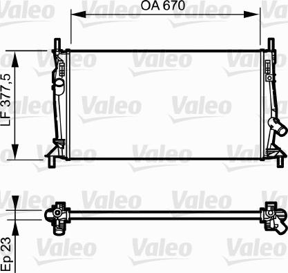 Valeo 734320 - Radiators, Motora dzesēšanas sistēma autodraugiem.lv