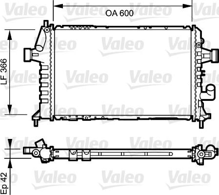 Valeo 734322 - Radiators, Motora dzesēšanas sistēma autodraugiem.lv