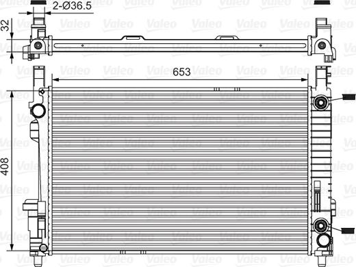 Valeo 734378 - Radiators, Motora dzesēšanas sistēma autodraugiem.lv