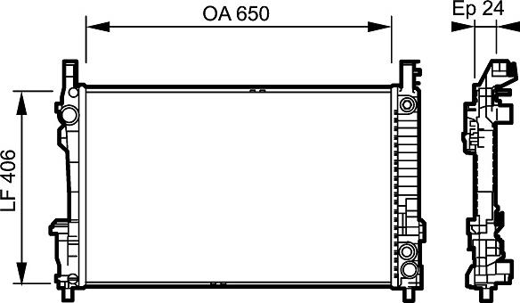 Valeo 734378 - Radiators, Motora dzesēšanas sistēma autodraugiem.lv