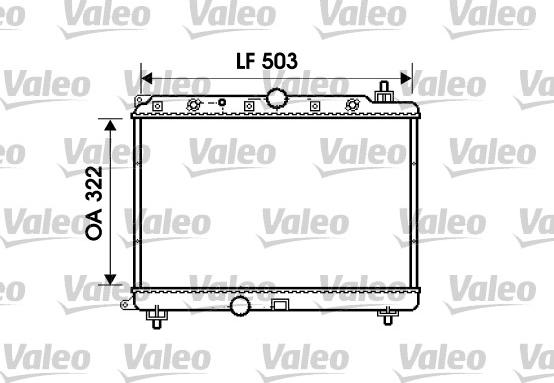 Valeo 734290 - Radiators, Motora dzesēšanas sistēma autodraugiem.lv