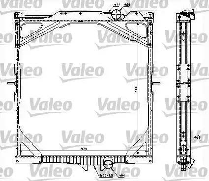 Valeo 734298 - Radiators, Motora dzesēšanas sistēma autodraugiem.lv