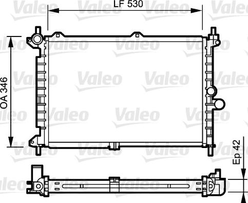 Valeo 734242 - Radiators, Motora dzesēšanas sistēma autodraugiem.lv