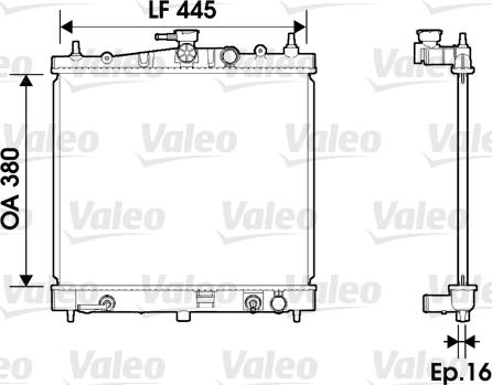Valeo 734247 - Radiators, Motora dzesēšanas sistēma autodraugiem.lv