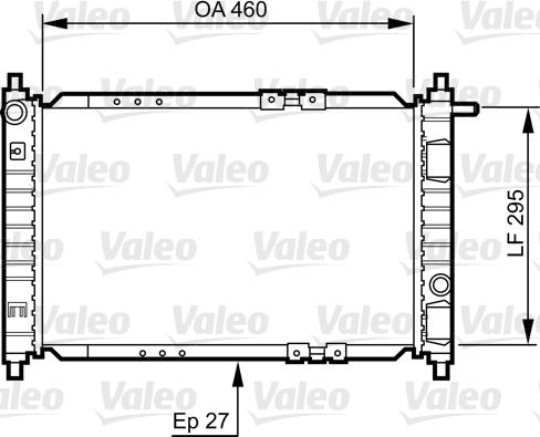 Valeo 734250 - Radiators, Motora dzesēšanas sistēma autodraugiem.lv