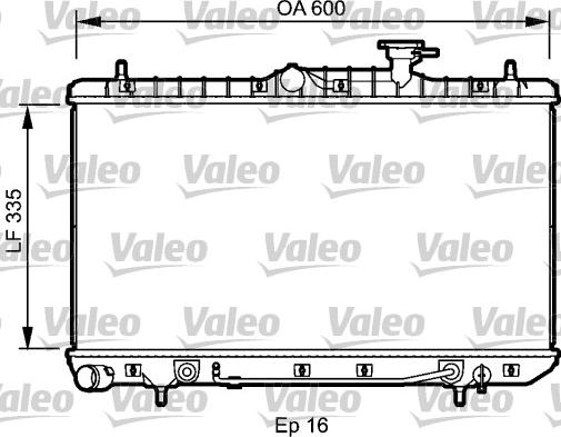 Valeo 734253 - Radiators, Motora dzesēšanas sistēma autodraugiem.lv