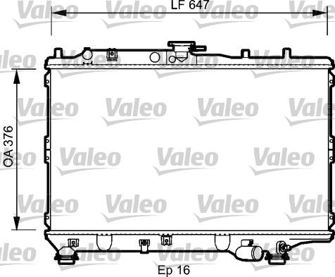 Valeo 734264 - Radiators, Motora dzesēšanas sistēma autodraugiem.lv