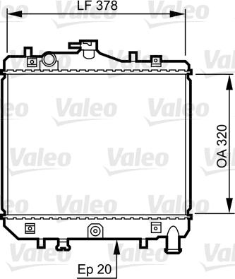 Valeo 734262 - Radiators, Motora dzesēšanas sistēma autodraugiem.lv