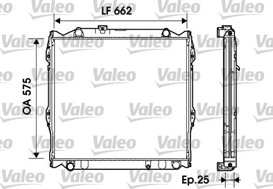 Valeo 734204 - Radiators, Motora dzesēšanas sistēma autodraugiem.lv