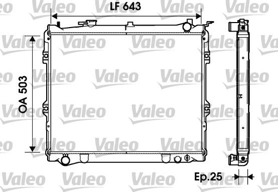 Valeo 734207 - Radiators, Motora dzesēšanas sistēma autodraugiem.lv