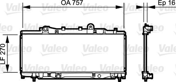 Valeo 734219 - Radiators, Motora dzesēšanas sistēma autodraugiem.lv