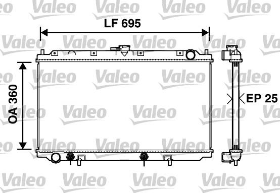 Valeo 734215 - Radiators, Motora dzesēšanas sistēma autodraugiem.lv