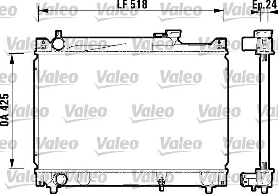 Valeo 734213 - Radiators, Motora dzesēšanas sistēma autodraugiem.lv