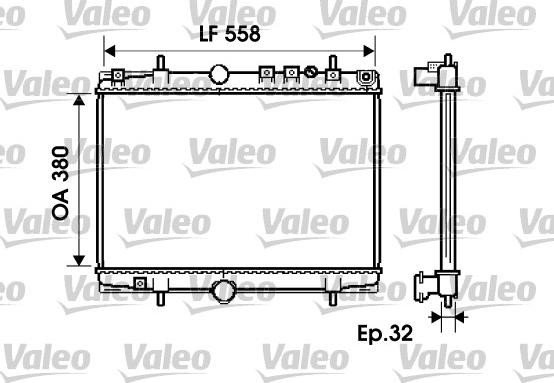 Valeo 734281 - Radiators, Motora dzesēšanas sistēma autodraugiem.lv