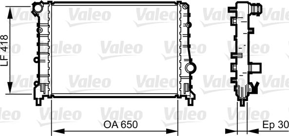 Valeo 734283 - Radiators, Motora dzesēšanas sistēma autodraugiem.lv