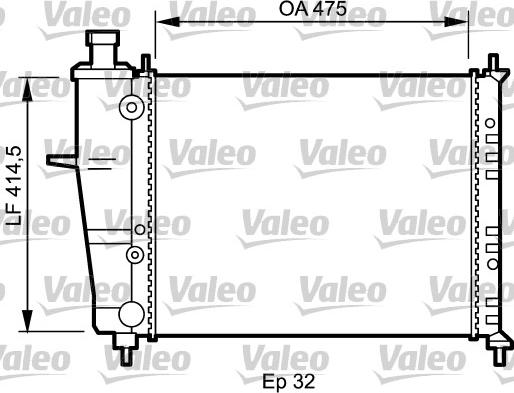 Valeo 734239 - Radiators, Motora dzesēšanas sistēma autodraugiem.lv