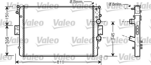 Valeo 734234 - Radiators, Motora dzesēšanas sistēma autodraugiem.lv