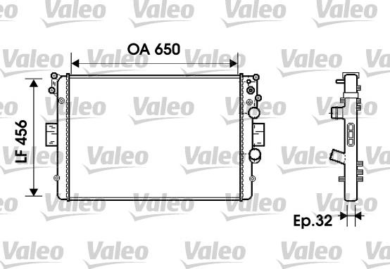 Valeo 734231 - Radiators, Motora dzesēšanas sistēma autodraugiem.lv