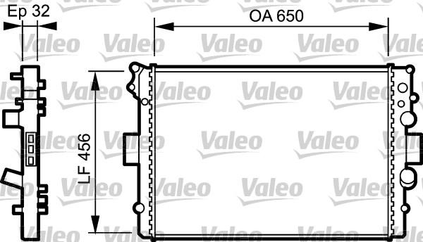Valeo 734232 - Radiators, Motora dzesēšanas sistēma autodraugiem.lv