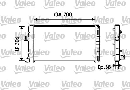 Valeo 734224 - Radiators, Motora dzesēšanas sistēma autodraugiem.lv