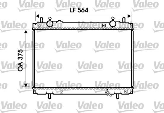 Valeo 734223 - Radiators, Motora dzesēšanas sistēma autodraugiem.lv