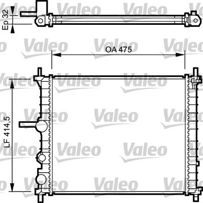 Valeo 734222 - Radiators, Motora dzesēšanas sistēma autodraugiem.lv