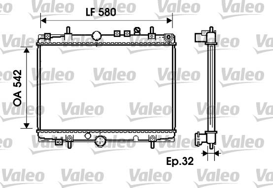 Valeo 734279 - Radiators, Motora dzesēšanas sistēma autodraugiem.lv