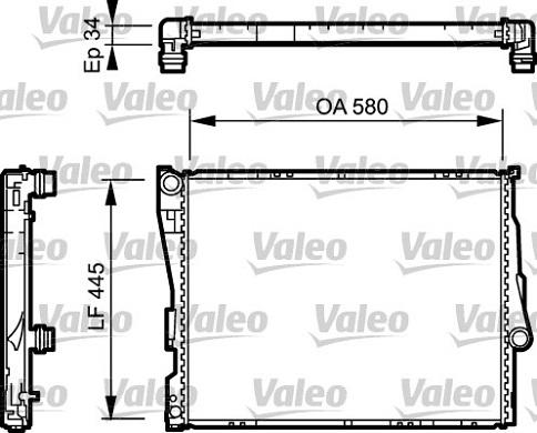 Valeo 734276 - Radiators, Motora dzesēšanas sistēma autodraugiem.lv