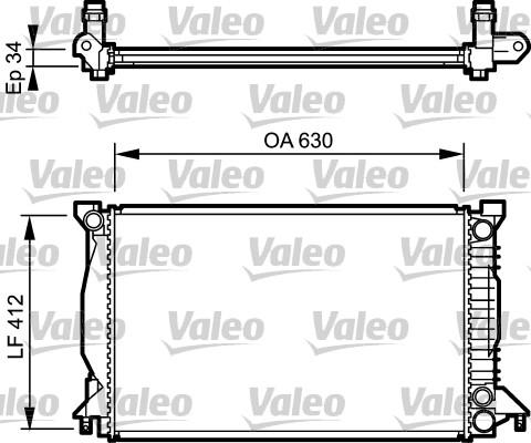 Valeo 734270 - Radiators, Motora dzesēšanas sistēma autodraugiem.lv